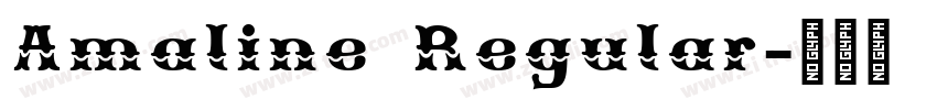 Amaline Regular字体转换